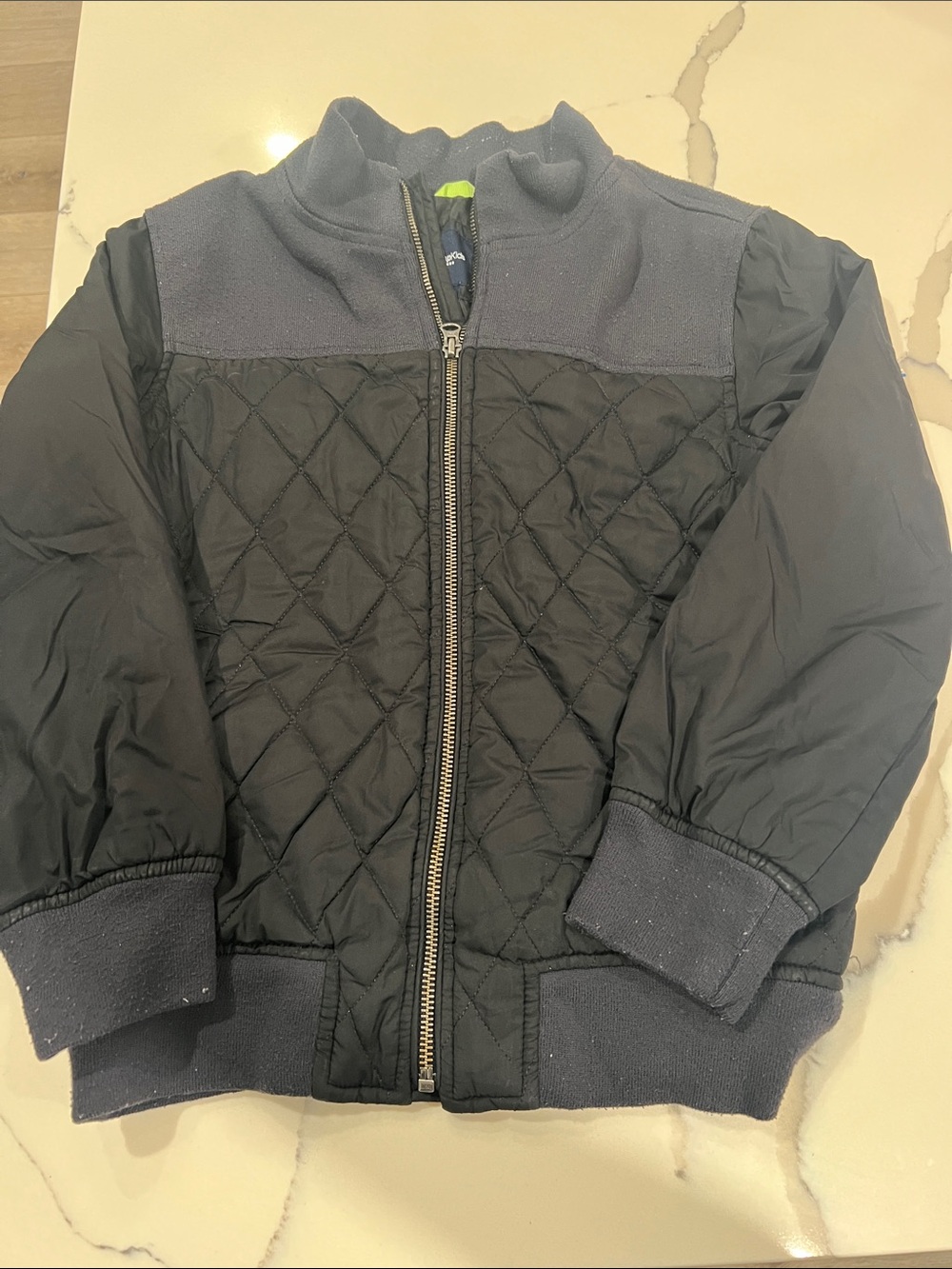 Kids Gap Quilted Black Jacket - Lightweight Warmth